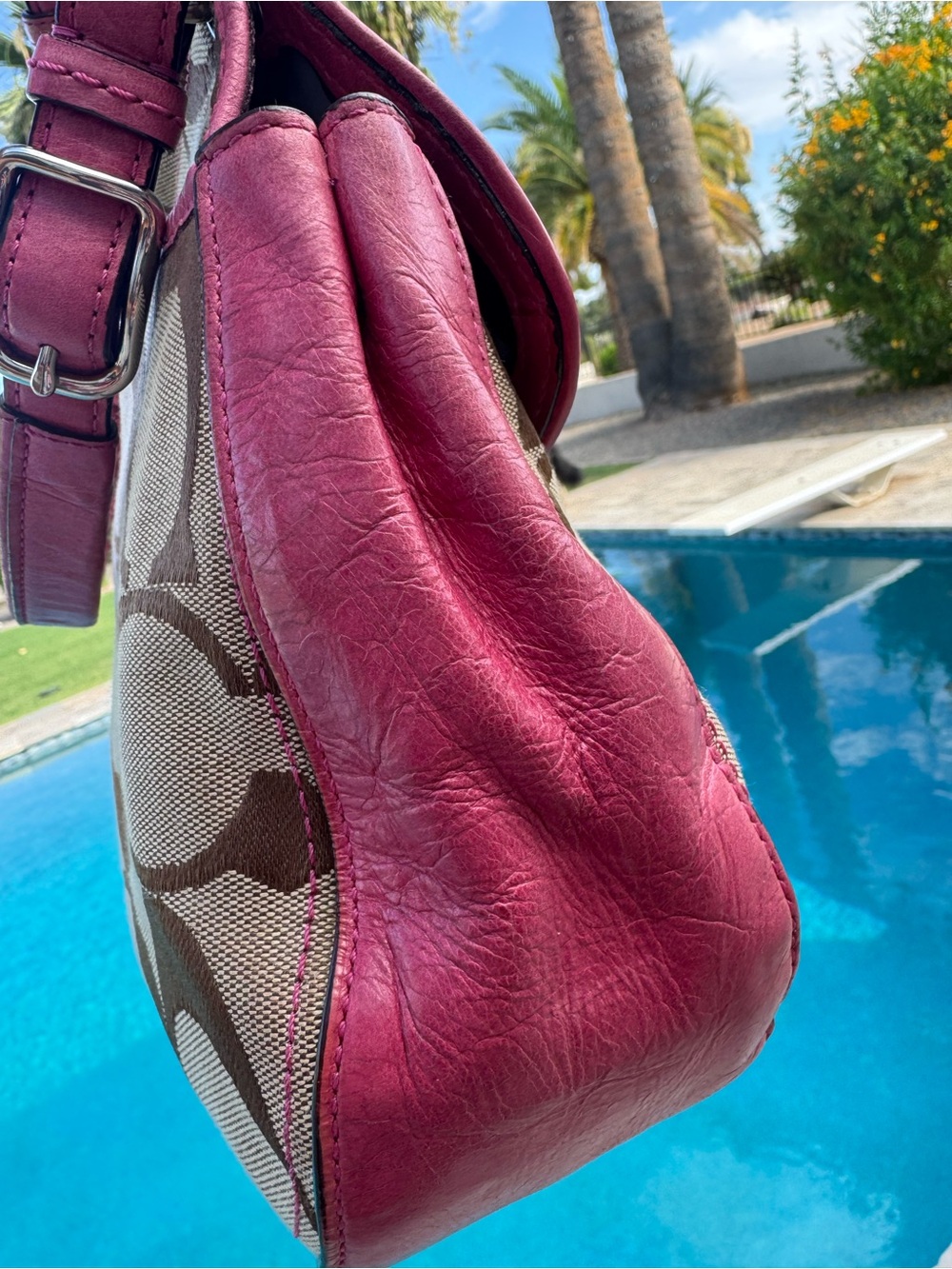 Coach Willis 2011 Limited Ed bag & multi hangtag Legacy lining crossbody 2-way - Picture 5 of 16